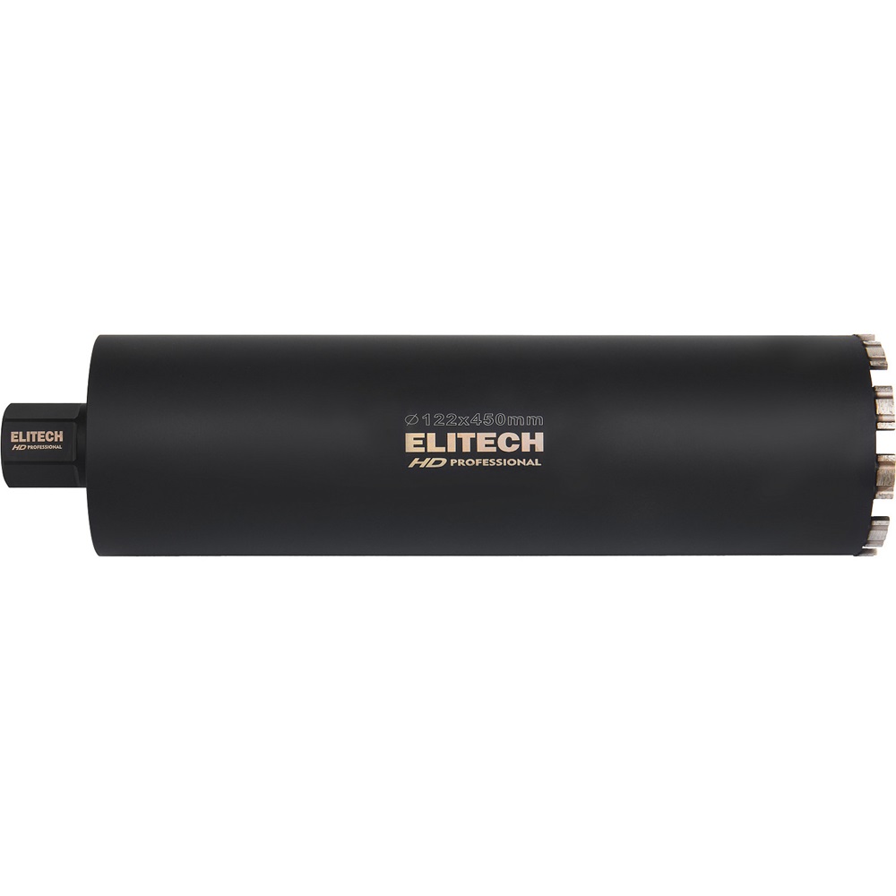 Коронка алмазная ELITECH 122*450 1/4" с охлаждением 1110.012100 — изображение 3