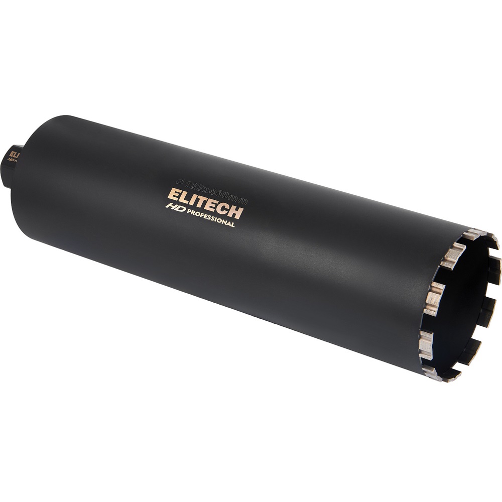 Коронка алмазная ELITECH 122*450 1/4" с охлаждением 1110.012100 — изображение 4