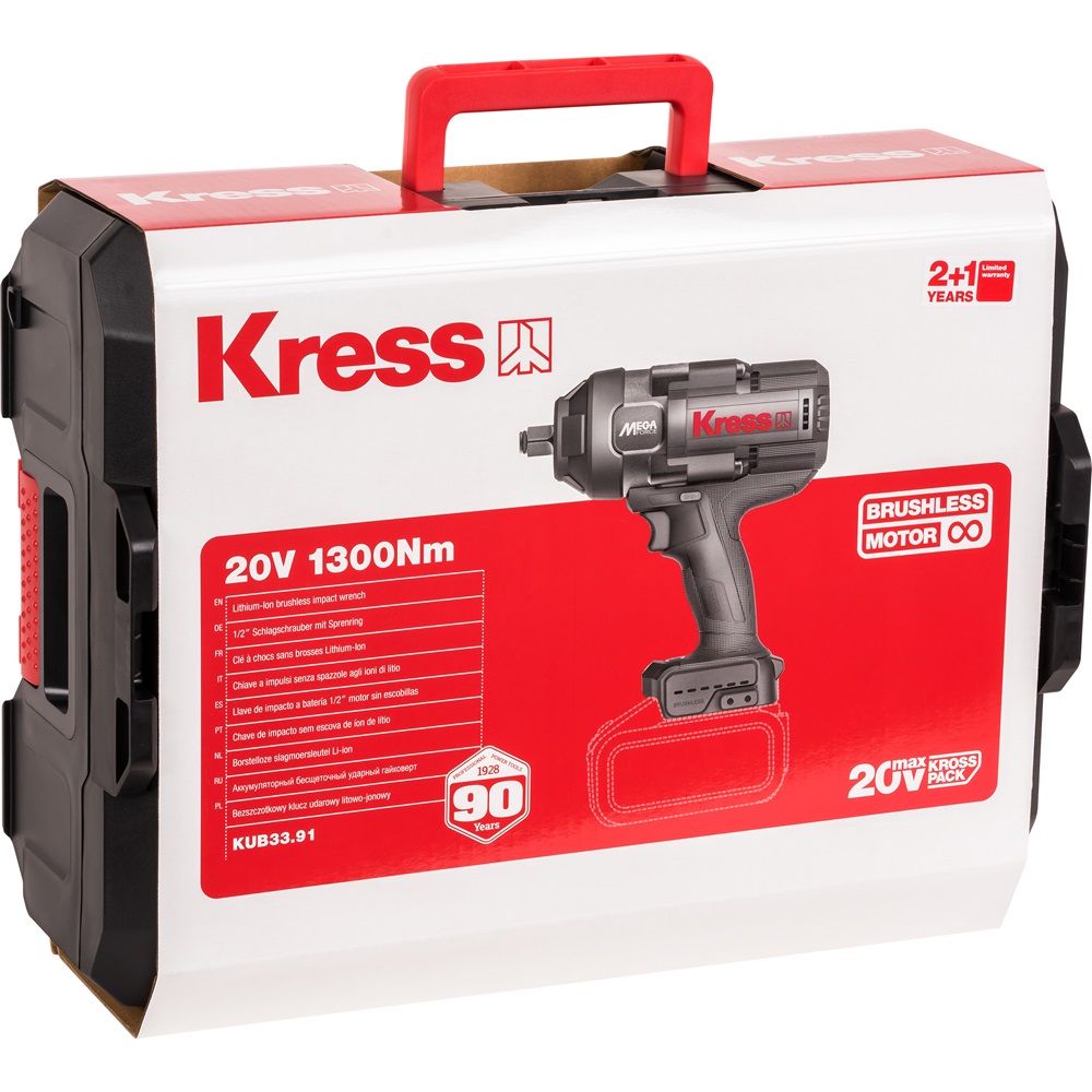 Гайковерт аккумуляторный KRESS KUB33.91 20V без акк и з/у — изображение 10