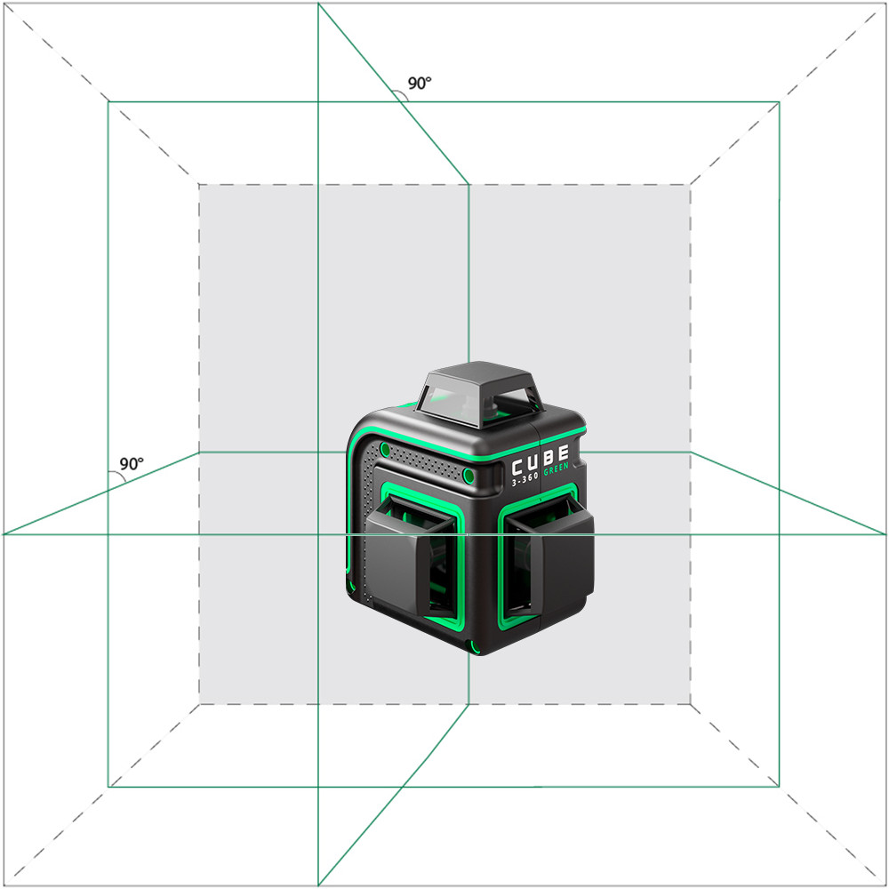 Лазерный уровень ADA CUBE 3-360 GREEN Basic Edition — изображение 2