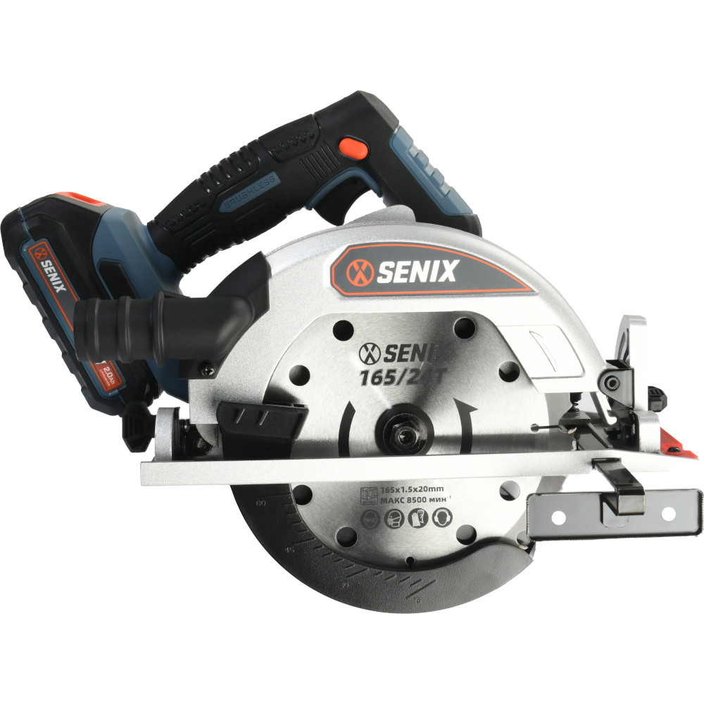 Пила циркулярная аккумуляторная SENIX PSCX2-M5-EU SET 1акб, зу — изображение 5