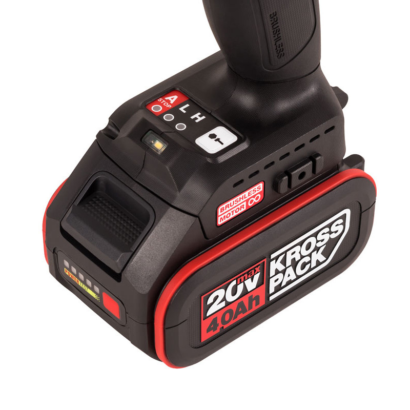 Гайковерт аккумуляторный KRESS KU272.2 20V 4Ач х2, Зу 2А, кейс — изображение 8